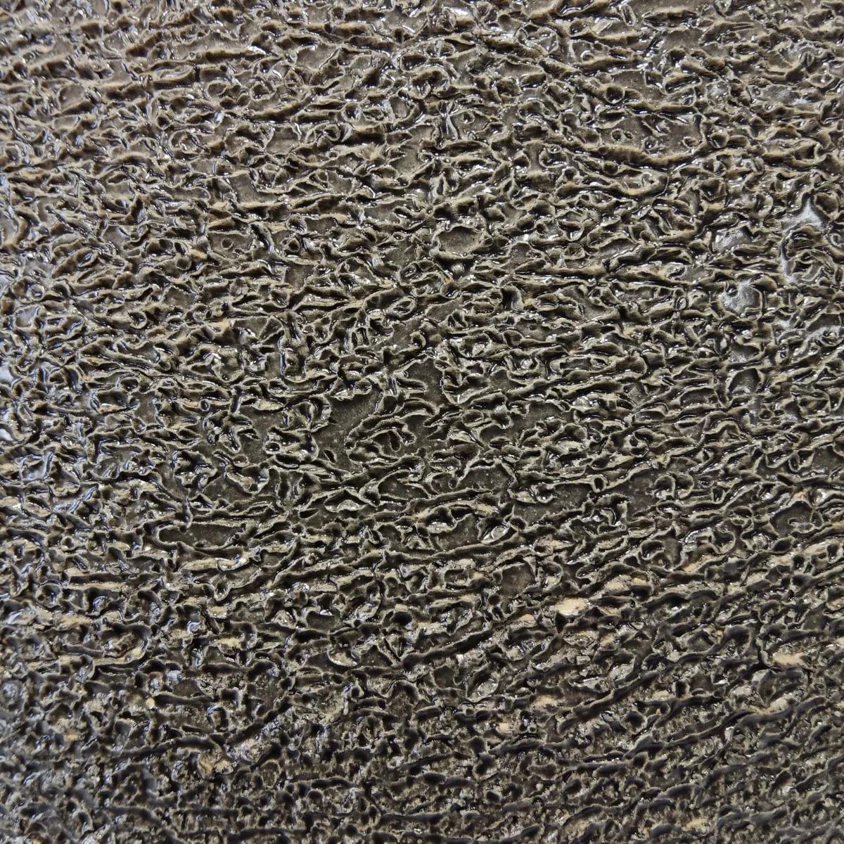 Bacha Apoyo Baño Cerámica Artesanal Vanitory Negra Orgánico Acabado Satinado Color Negro