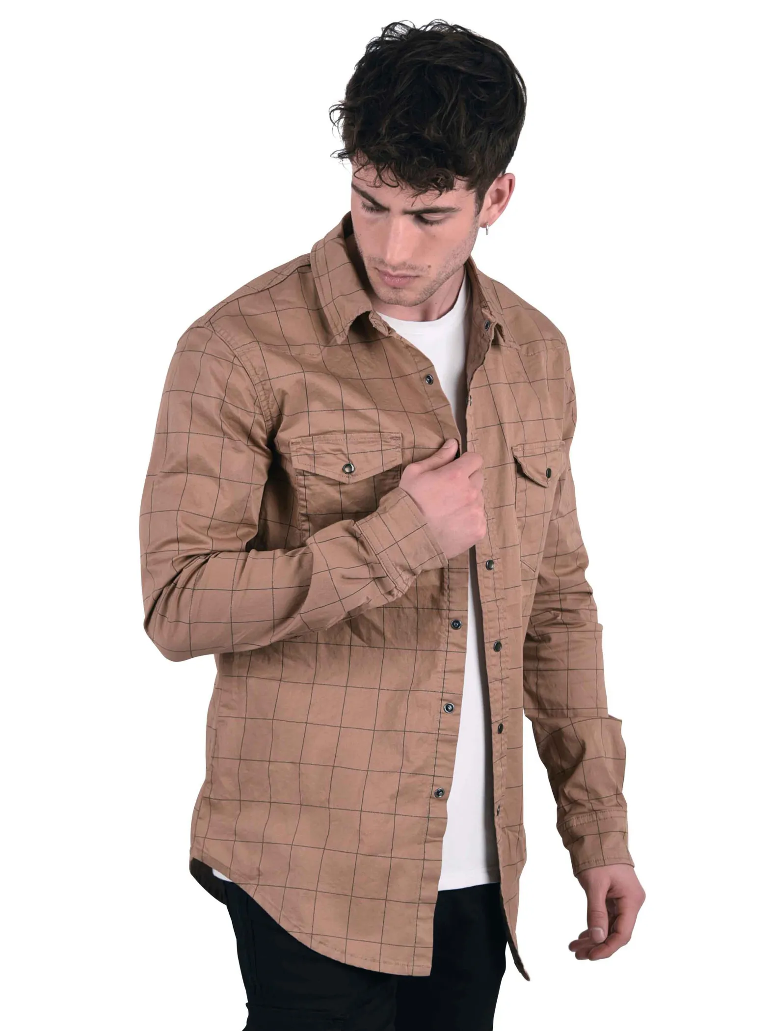 Camisa de cuadros a medida
