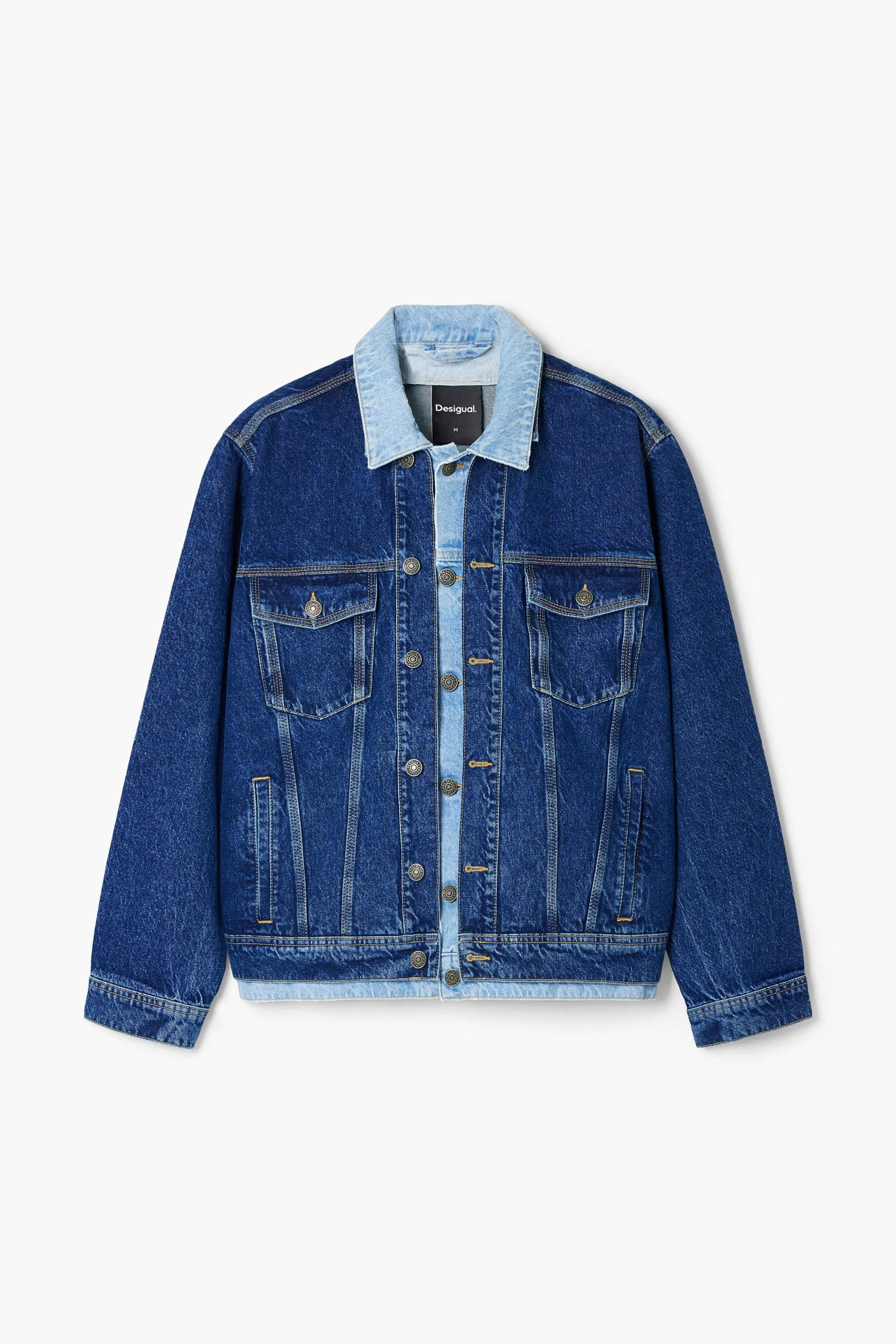 Chaqueta denim patchwork