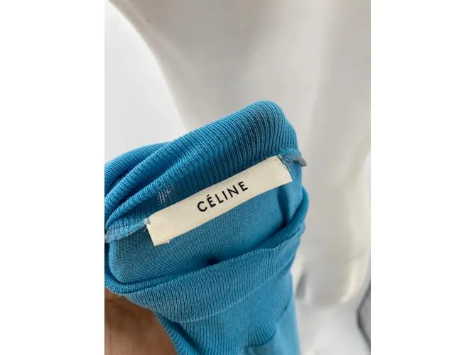 Céline Camiseta de punto CELINE.Lana M internacional Azul 