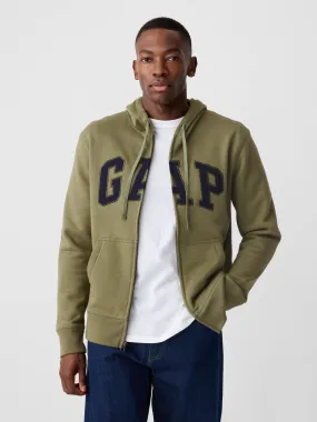 GAP Polerón Gap Logo Con Cierre Hombre Verde