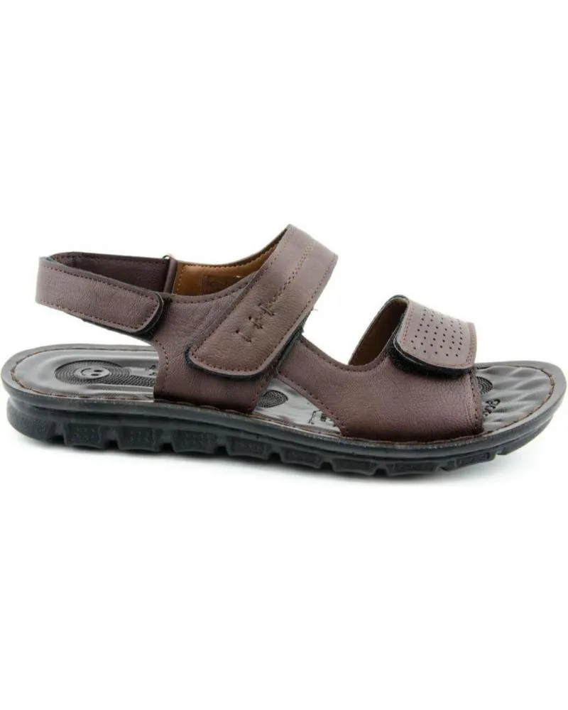 Sandalias de Hombre L&R SHOES GENERICO - SANDALIAS HOMBRE MARRON