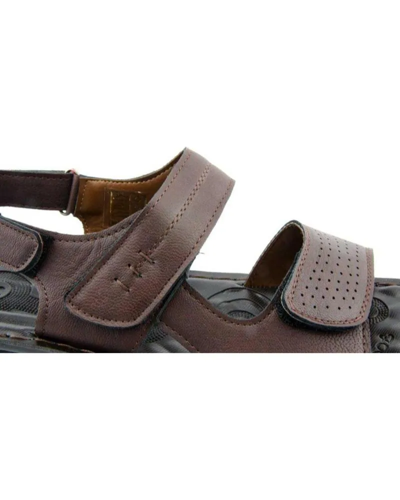 Sandalias de Hombre L&R SHOES GENERICO - SANDALIAS HOMBRE MARRON