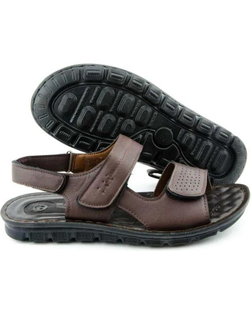 Sandalias de Hombre L&R SHOES GENERICO - SANDALIAS HOMBRE MARRON