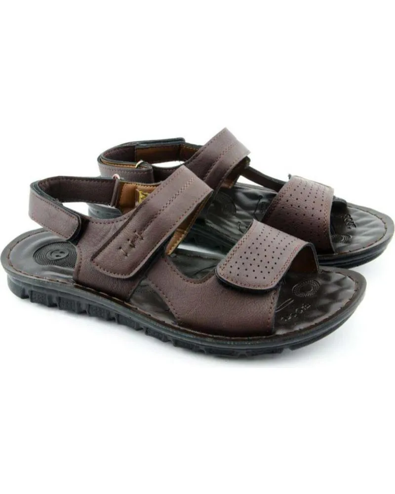 Sandalias de Hombre L&R SHOES GENERICO - SANDALIAS HOMBRE MARRON
